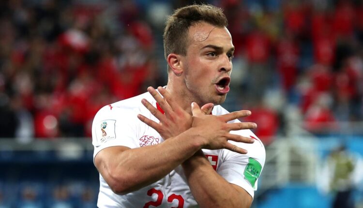 World Cup 2018: Switzerland v Serbia result: Shaqiri, Xhaka wings celebration